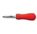 Victorinox 7.6399.3 Oyster & Clam Knife, New Haven Style, 2-3/4" Blade, Red Supergrip Plastic Handle 1 image