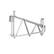 Metro 1WS18C Post Mount Shelving Bracket, 18" Deep, Chrome Plated Finish, No Post, Restaurant Shelving Parts 1 image