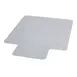 Flash Furniture MAT-CM11233FD-GG 45"W x 53"D Chair Mat, Commercial Grade, Clear, Straight Edge, Scuff and Slip Resistant 1 image