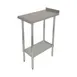 Serv-Ware FTG-3012-4 12" Open Base Work Table with Undershelf / Upturn - 18 Gauge Top 1 image