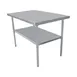 Serv-Ware T1824CWP-4 24" Open Base Work Table, Galvanized Base / Flat Top (Without Backsplash) 2 image
