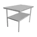 Serv-Ware T2496CWP-3 Standard Series Work Table, Stainless Steel Top /  96"W x 24"D -18/304 1 image