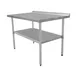 Serv-Ware T3096CWP-3-T Standard Series Work Table, Stainless Steel Top / 96"W x 30"D -18/304 1 image