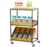 Cal-Mil 23166-99 Modular Merchandising Cart, 28"W x 20"D x 40"H, 3-Tier, Wood 1 image