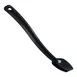 Carlisle 445003 - 8" Plastic Salad Bar Spoon, 1/4 oz, Black, Notched Handle, Made in USA 2 image