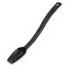 Carlisle 445003 - 8" Plastic Salad Bar Spoon, 1/4 oz, Black, Notched Handle, Made in USA 1 image