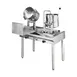 Groen MS83998 25 Gallon Floor Tilting 2/3 Steam Jacketed Direct Steam Kettle w/ 80" Cabinet Base 1 image
