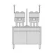 Groen MS83998 25 Gallon Floor Tilting 2/3 Steam Jacketed Direct Steam Kettle w/ 80" Cabinet Base 2 image