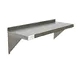 Serv-Ware SSWS1460-CWP-V 60" W x 14" D Stainless Steel Wall-Mounted Shelf, 18 Gauge 1 image