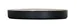 Cal-Mil 22017-12-13103 Hudson 12" Round Melamine Plate, Matte Black & Ivory Two-Tone, Raised Rim 1 image