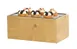 Cal-Mil 22072-7-99 Rectangular Wood Tray, Beige, 9.5" x 17.75" x 7.75" H, Wood Look, Deep Profile 1 image