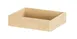 Cal-Mil 23106-10123-93 Logan Tray, 10" x 12" x 3" H Rectangular Wood Display Tray in Beige 1 image