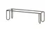 Cal-Mil 25217-6-13 Display Riser, 6" x 20" x 6" Black Metal Rectangular Frame 1 image