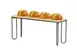 Cal-Mil 25217-9-13 Logan Black Rectangular Display Riser 6" x 20" x 9" Metal Frame, 1 Step, Modular 2 image
