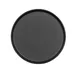 Cal-Mil 26105-8-13 Arista Matte Black 8" Round Melamine Reusable Plate 1 image