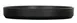 Cal-Mil 26107-10-13 Reusable Melamine Plate, 10" Round, Matte Black, Raised Rim, 10" Diameter 2 image