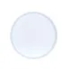 Cal-Mil 26107-10-15 Arista Reusable Melamine Plate, 10" Round, Raised Rim, Matte White, 10" Diameter 1 image