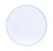 Cal-Mil 26107-14-15 Arista 14" Round Matte White Melamine Plate, 14-15" Reusable Dinnerware 1 image