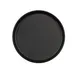 Cal-Mil 26107-6-13 Arista Matte Black 6" Round Melamine Plate with Raised Rim 1 image