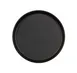 Cal-Mil 26107-8-13 Arista Matte Black 8" Round Melamine Reusable Plate for Dining 1 image