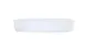 Cal-Mil 26107-8-15 Arista 8" Round Melamine Plate, Matte White, Raised Rim, Reusable Dinnerware 1 image