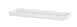 Cal-Mil 26110-206-15 Hudson Tray, 21.5" x 6.75" x 1.5" Matte White Melamine, Raised Rim, Modular 1 image