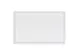 Cal-Mil 26110-610-15 Hudson Tray, 10.5" x 6.5" x 1.5" H, Melamine, Matte White, Raised Rim, Modular 2 image