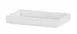 Cal-Mil 26110-610-15 Hudson Tray, 10.5" x 6.5" x 1.5" H, Melamine, Matte White, Raised Rim, Modular 1 image