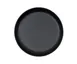 Cal-Mil 26121-10-13 – 10" Matte Black Wide Rim Melamine Plate, Round, 10" Diameter 1 image