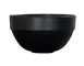 Cal-Mil 26122-7-13 Isla 48oz Round Melamine Bowl, 7" x 7" x 3.5" Matte Black & White, 1 Qt 1 image