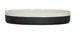 Cal-Mil 26131-10-138 Sorelle Black 10" Matte Glossy Melamine Plate, Round Raised Rim, 10" Diameter 1 image