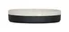Cal-Mil 26131-8-138 Sorelle 8" Round Melamine Plate, Black Matte Glossy, Raised Rim 1 image