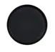 Cal-Mil 26143-10-13 Cove Plate, 10" Round Matte Black Melamine, 10-11" Size 1 image