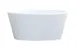 Cal-Mil 26151-5-15 Selene 16oz Round Melamine Bowl, 5" x 5" x 2.25" Height, Matte Glossy White 1 image