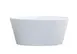 Cal-Mil 26151-7-15 Selene 48oz White Matte Melamine Bowl, 7.25" x 7.25" x 3.25" Round, 1 Qt 1 image