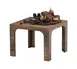 Cal-Mil 27004-9-136 Melrose Display Riser, 12" x 12" x 9" Square Wood, Chocolate Brown 1 image