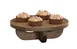 Cal-Mil 27006-4-136 Melrose Riser – 12" x 12" x 4" Round Wood Display Stand, Chocolate Brown 1 image