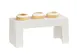 Cal-Mil 28001-7-103 Individual Display Riser – 15" x 6" x 7" Ivory Resin Rectangular 1-Step 1 image