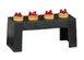 Cal-Mil 28001-7-13 Resin Display Riser, 15" x 6" x 7" Black Rect, 1-2, 10-19" W x 5-8" H, 9" Depth 1 image