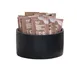 Cal-Mil 28004-3-13 Round Resin Display Riser, 6" Diameter, 4" Height, Black, 1-Step 1 image