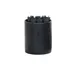 Cal-Mil 28004-7-13 Tabletop Display Riser, 6" x 6" x 7" Round Black Resin Stand, 1 Step 1 image