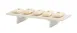 Cal-Mil 28600-3-141 Vista Display Riser, 20" x 8.5" x 3" Rectangular HDPE Beige Coastal 1 image