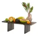 Cal-Mil 28600-6-140 Individual 1-Step Display Riser, 20" x 8.5" x 6" Rectangular HDPE Mocha 1 image