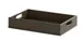 Cal-Mil 28612-1-140 Vista Tray, 17" x 13" x 4" HDPE Bakery Display With Handles, Brown - 1 Each 2 image