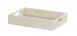 Cal-Mil 28612-1-141 Display Tray, 17" x 13" x 4" H Beige HDPE With Handles - Coastal 2 image