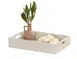 Cal-Mil 28612-1-141 Display Tray, 17" x 13" x 4" H Beige HDPE With Handles - Coastal 1 image