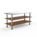 Steelite MGCMLA05BSXF Large Pro Station Buffet Table, 71.0" x 29.5" x 35.0", Modular Mogogo Mixed Materials 1 image