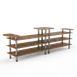 Steelite MGCMLB17BSXF Configurable Buffet Table, 161" x 29.5" x 47", Mogogo, Mixed Materials, Modular, 1 Per Case 1 image