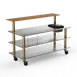 Steelite MGCMLC06BBXW Pro Bar Station Buffet Table, 71.0x34.5x47.0, Modular Mogogo Mixed Materials 1 image