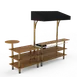 Steelite MGCMLC07BBBF Mogogo Mixology Bar Station, 125x41x95.5in, Modular, Mixed Materials, Configurable Buffet Table 1 image